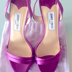 JIMMY CHOO SATIN SANDALS | EU size 41 Stunning! Timeless style- New, in Box.